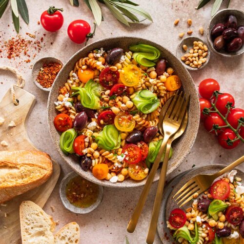 Mediterraner Pasta Salat