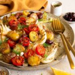 Das Foto zeigt einen appetitlichen Salat aus gerösteten Kartoffeln, Tomaten und Fenchel nach Rezept von Luis Dias gewürzt mit Food Finisher Spices
