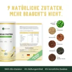 Vegan Protein Vanille (600g/BIO) – Bild 3