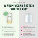 Vegan Protein Vanille (600g/BIO) – Bild 4