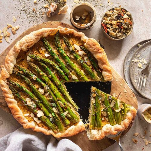 Grüne Spargel Tarte