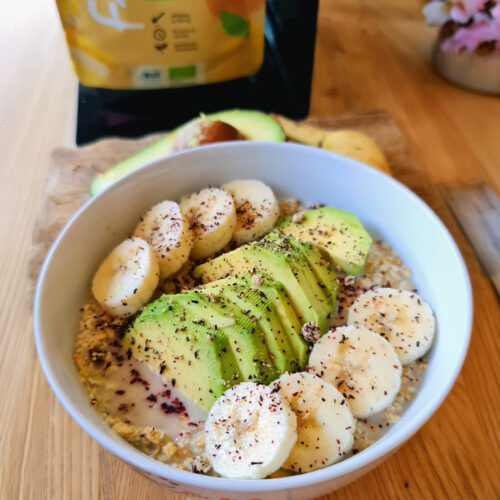 Rezept: Haferflocken mit Avocado und Banane