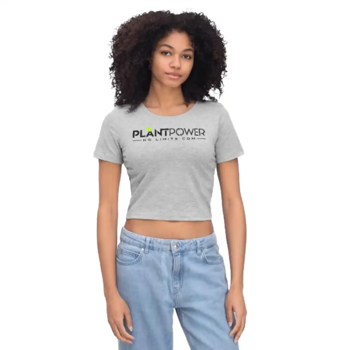 plant-power-frauen-tshirt Plant Power - Frauen Bio T-Shirt – Bild 1